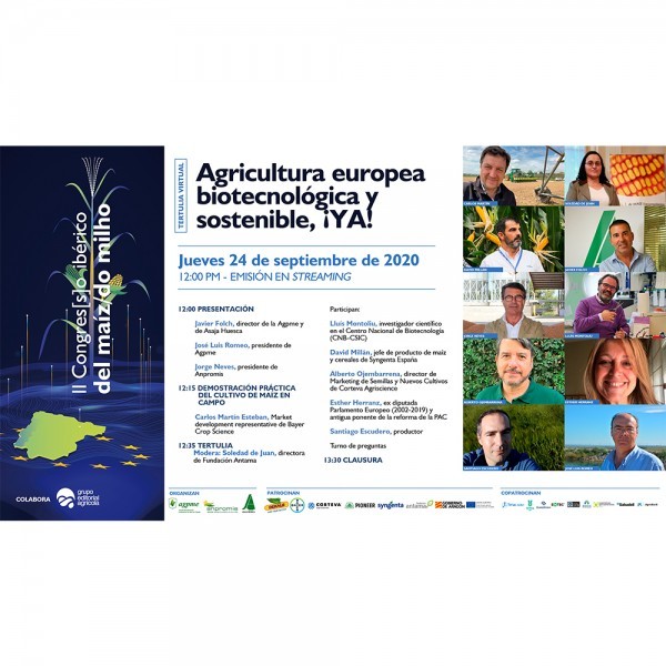 Tertulia virtual: Agricultura europea biotecnológica y sostenible, ¡Ya! (Video completo)