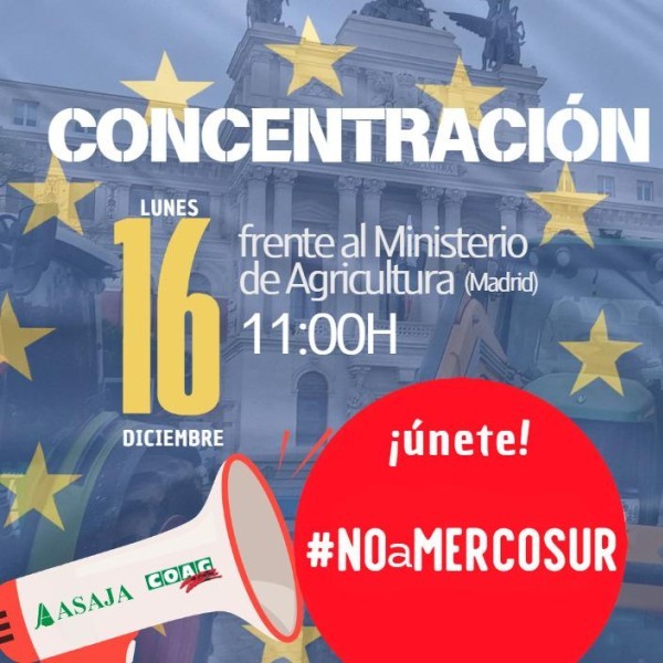 ASAJA y COAG, convocan un acto de protesta el próximo 16 de diciembre en Madrid