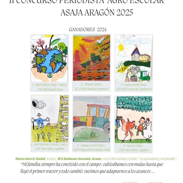 II Concurso Periodista Agro Escolar ASAJA Aragón